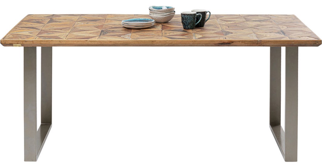 Table Stars Silver 180x90
