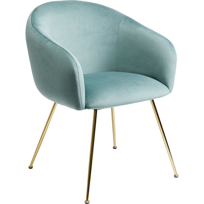 Chair with Armrest Lorena Turquoise
