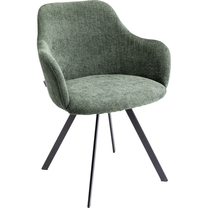 Swivel Armchair Lady Loco Coco Green