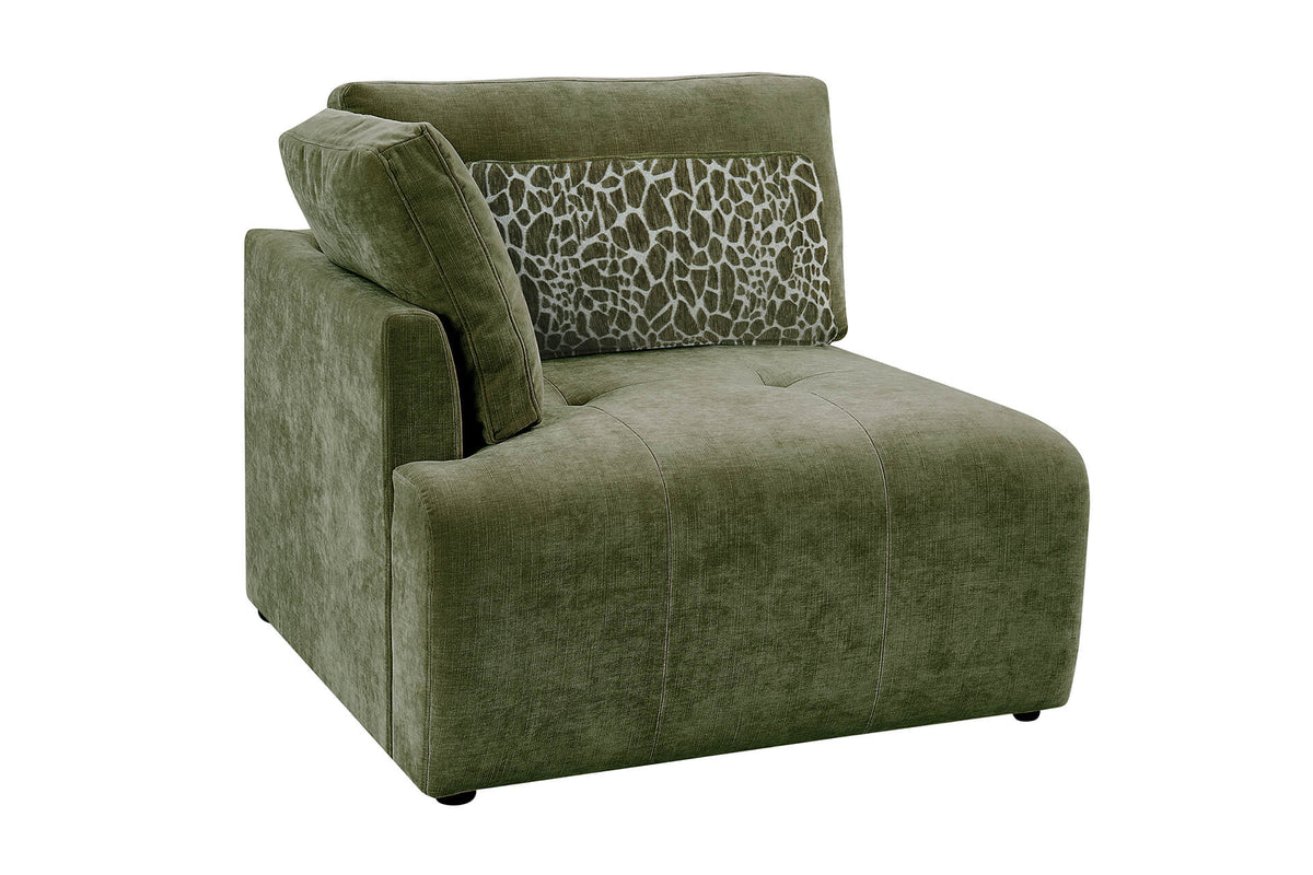 VIDA Living Addie Modular Arm LHF Green