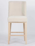  Anna Fabric Counter Stool Oak Legs