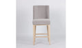 KL Anna Fabric Counter Stool Oak Legs