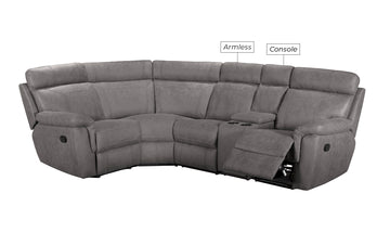 VL Baxter Armless Sectional Corner Group Grey