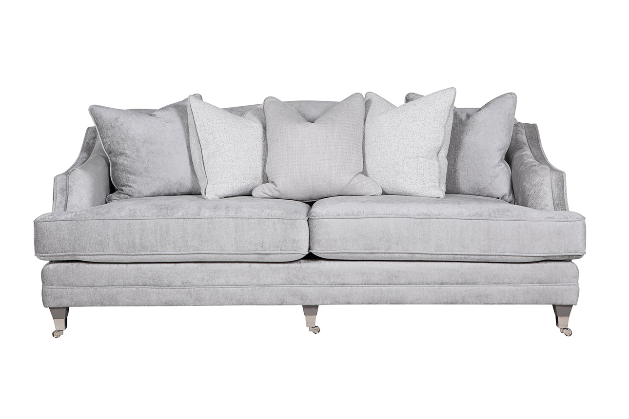VL Belvedere 4 Seater Sofa Silver