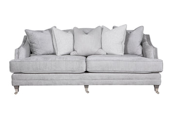 VL Belvedere 4 Seater Sofa Silver