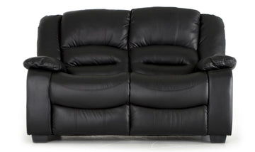 VL Barletto 2 Seater Sofa Black