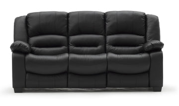 VL Barletto 3 Seater Sofa Black