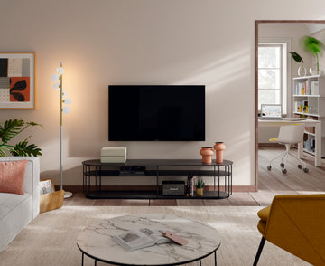 Cava TV unit by Mobenia | W150cm, H40cm, D41cm
