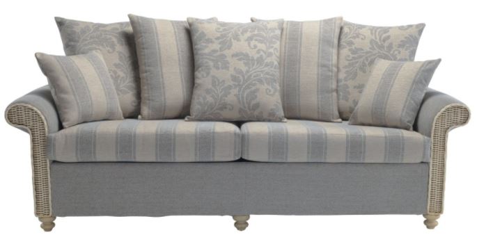 DE Drofmats 3 Seater Scatter Back Sofa + Cushion