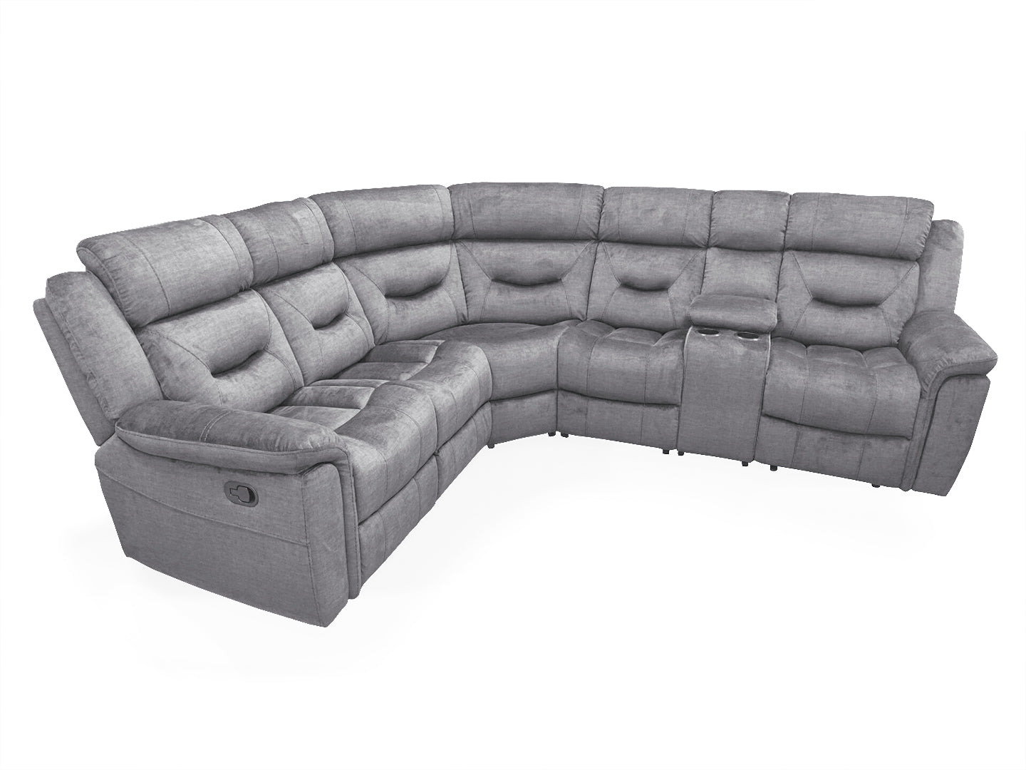 VL Dudley Corner Group Recliner - Grey (4 Pcs) (Nett)