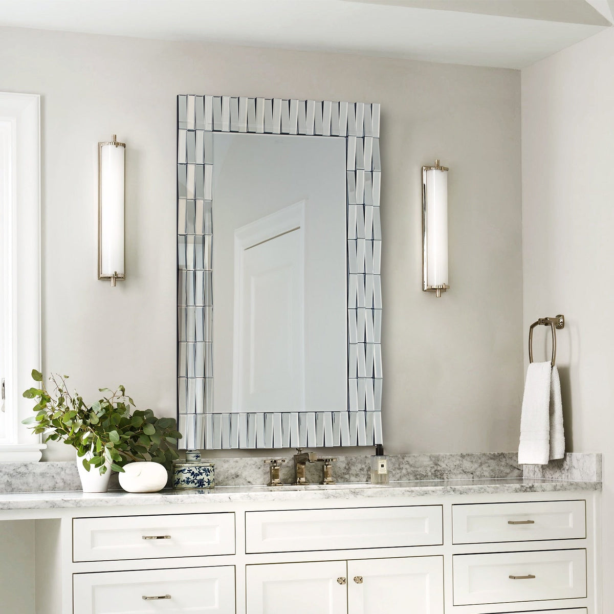 GD008 Large Silver Mirror 100cm