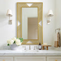 Lively Golden Rectangular Mirror 100cm