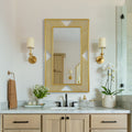 Lively Golden Rectangular Mirror 100cm