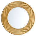 Gold Round Mirror Bevelled Edge 60cm