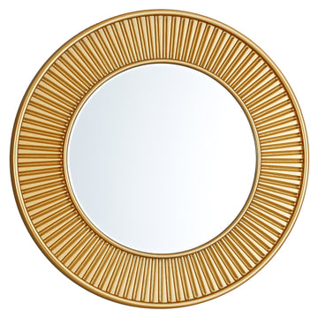 Gold Round Mirror Bevelled Edge 60cm