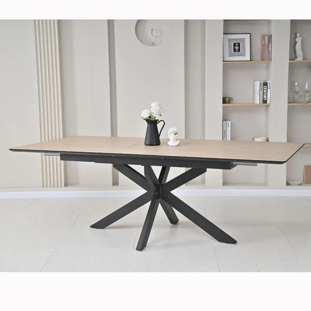 Infiniti Extendable Dining Table Dune Oak 180-220cm