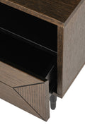 Foy & Company Nate Smoked Oak Bedside Table 50x40x50 cm