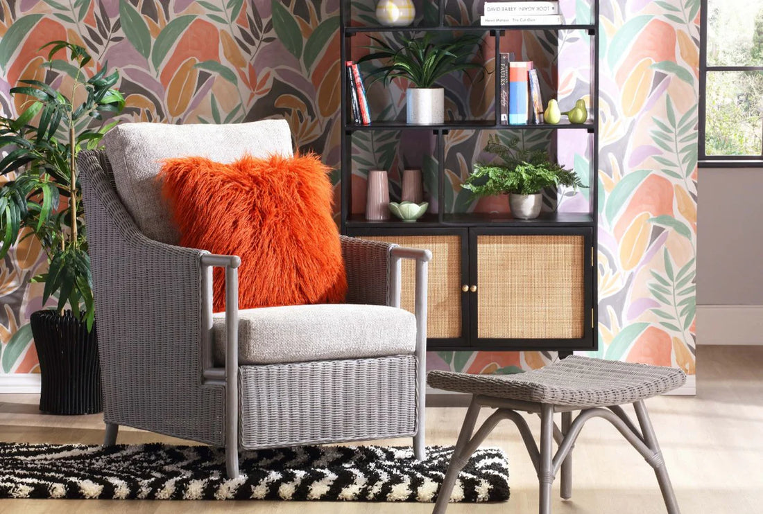 De Nede Grey Cane Chair