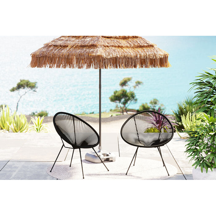 Armchair Acapulco Mono Black 2/Set