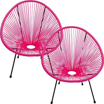 Armchair Acapulco Pink 2/Set