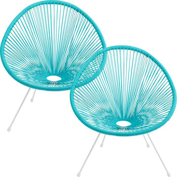 Armchair Acapulco Turquoise 2/Set
