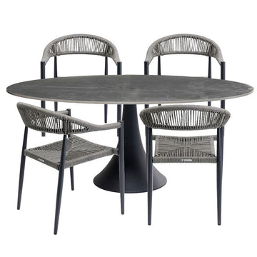Gartenset Palma Possibilita 180cm Grey 5/Set