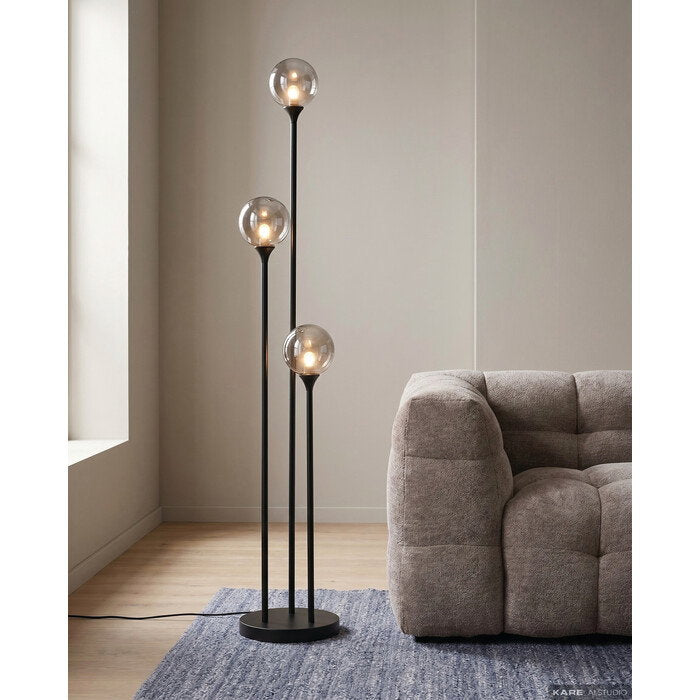 Kare Design Floor Lamp Al Capone Tre Black 175cm