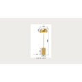 Kare Loungy Floor Lamp Gold 160cm