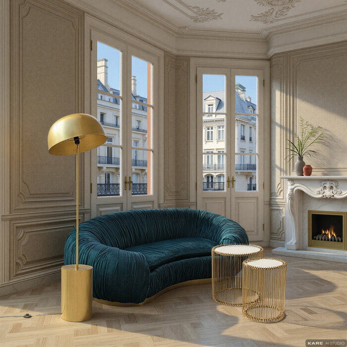 Kare Loungy Floor Lamp Gold 160cm