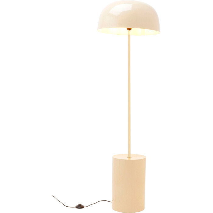 Kare Loungy Floor Lamp Steel Ecru 160cm