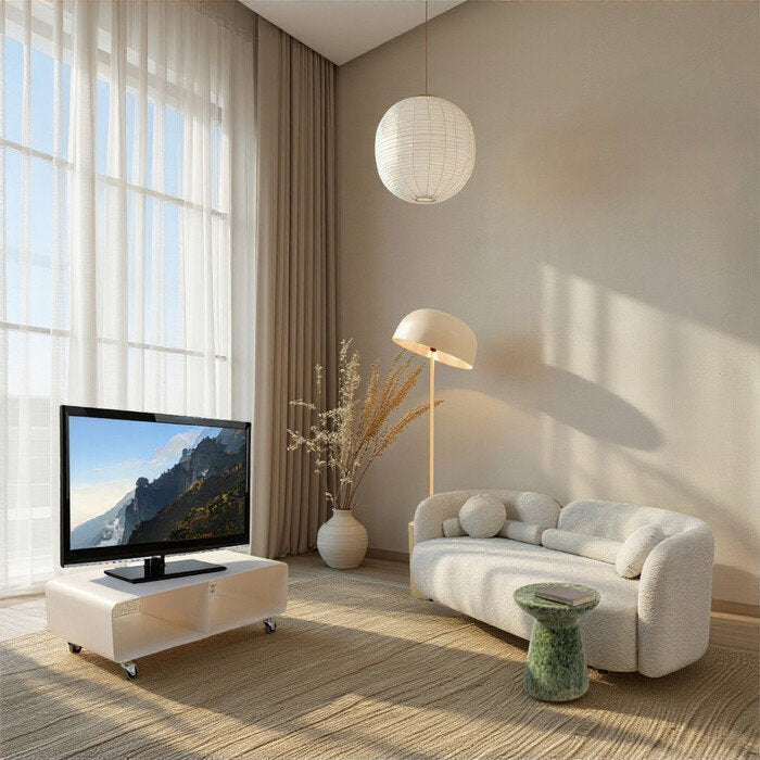 Kare Loungy Floor Lamp Steel Ecru 160cm