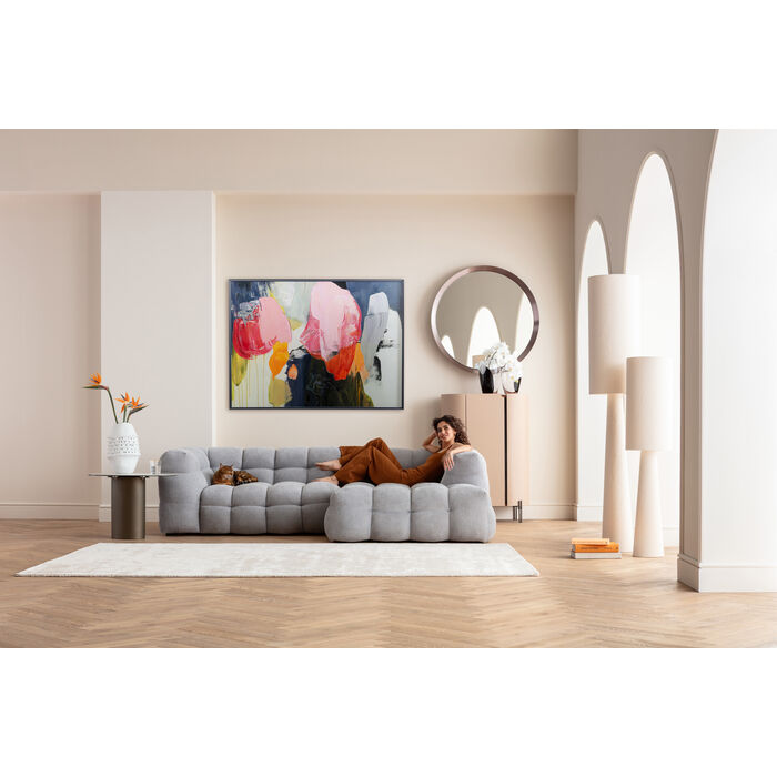 Pink Framed Picture Abstract High Gloss (160x120cm)