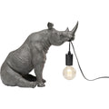 KARE Design Sitting Rhino Table Lamp 42cm Gray