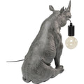 KARE Design Sitting Rhino Table Lamp 42cm Gray