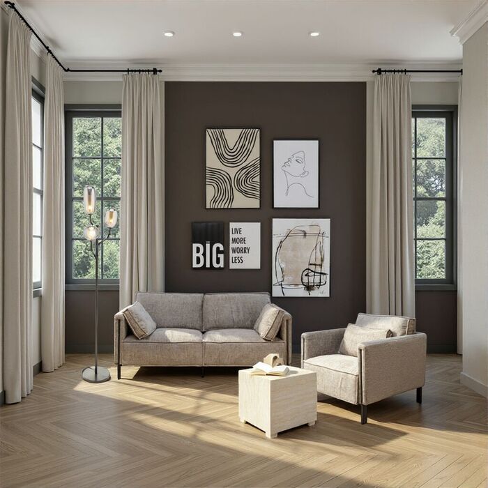 Framed Picture Big Live More (2/Set)