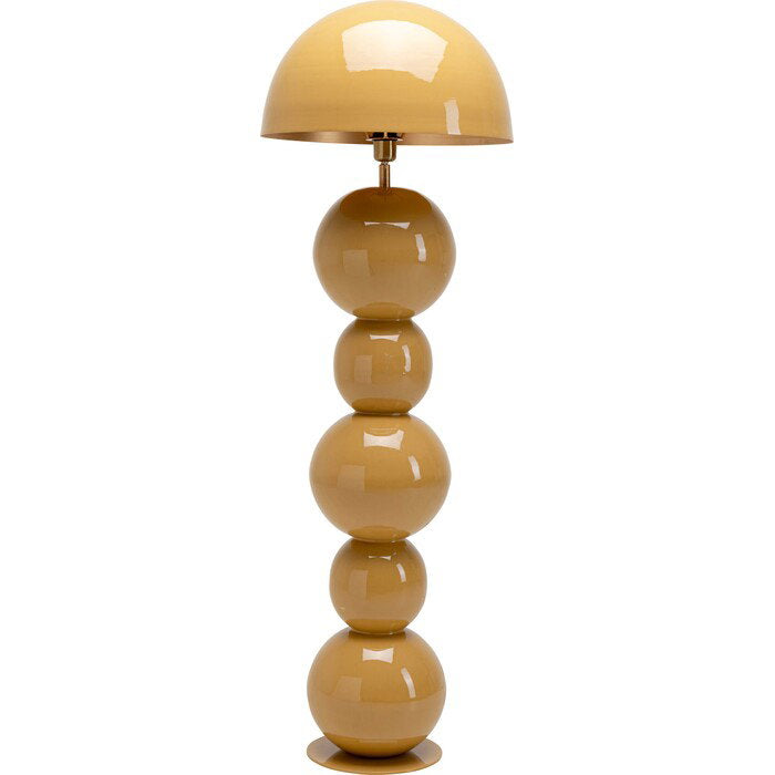 Kare Floor Lamp Candy Steel Mustard 135cm