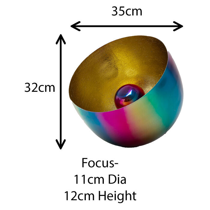 KARE Design Rainbow Gold Floor Lamp 35cm Diameter
