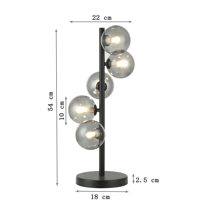 KARE Design Scala Balls Black Table Lamp 54cm