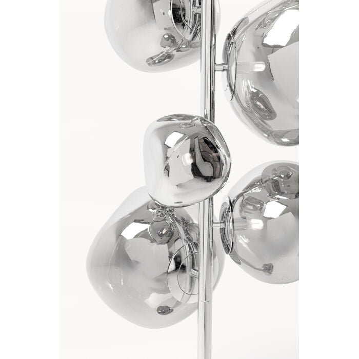 Kare Floor Lamp Burbuja Steel and Glass 168cm