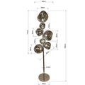 Kare Floor Lamp Burbuja Steel and Glass 168cm