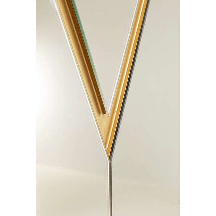 KARE Design Double Vision Round Wall Mirror Gold 112x100cm