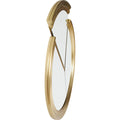 KARE Design Double Vision Round Wall Mirror Gold 112x100cm