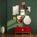 KARE Design Double Vision Round Wall Mirror Gold 112x100cm