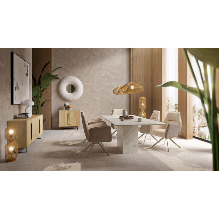 Swivel Chair with Armrest Liverpool Greige