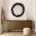 KARE Design Wall Mirror Heartbeat Black Ø120cm