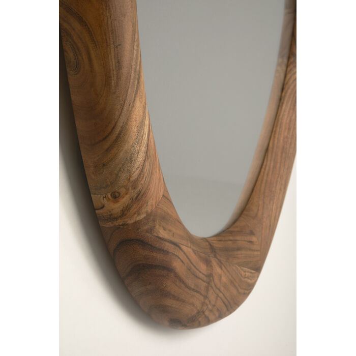 KARE Design Mirror Jorge Acacia Wood 80x78cm