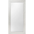 White framed mirror on a white background
