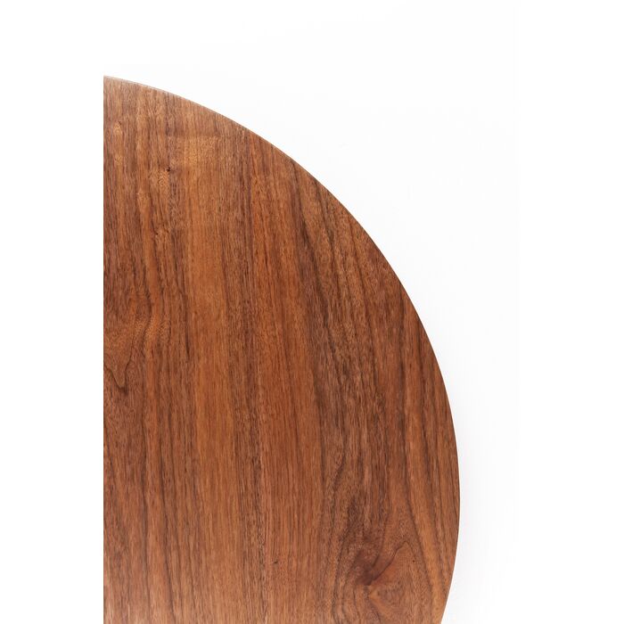 Coffee Table Schickeria Walnut Black Ø80cm