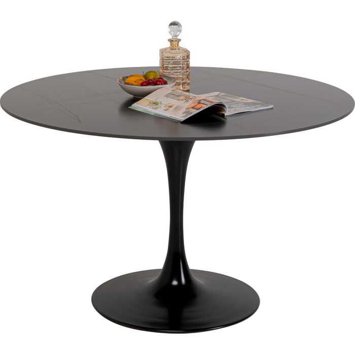 Table Invitation Set Ceramic Black Black Ø120cm