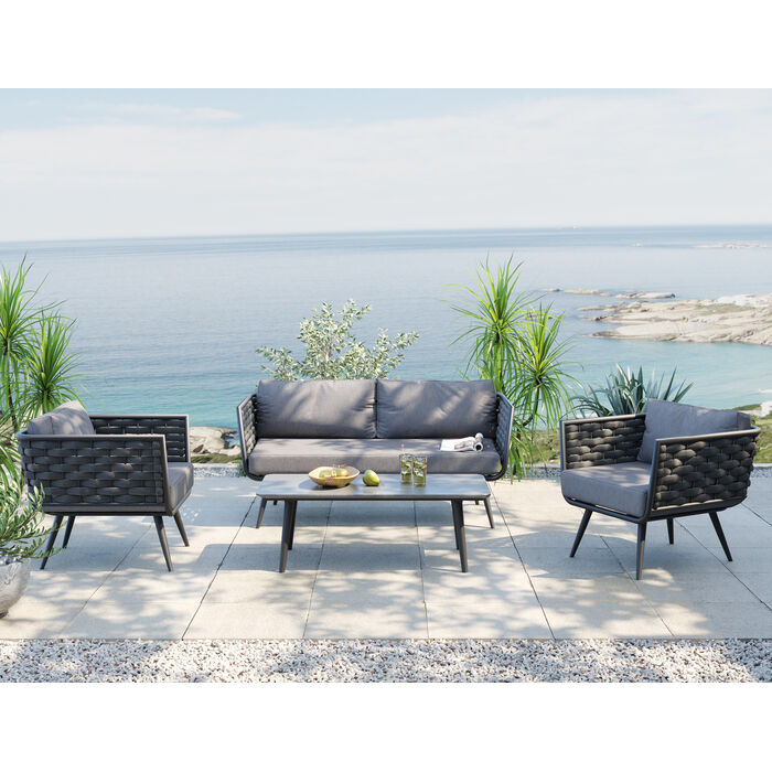 Sofa Set Rimini Anthracite (4/part)